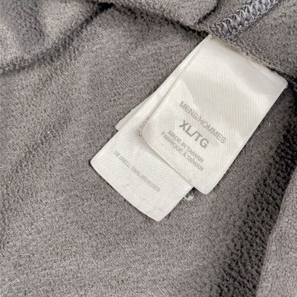 The North Face Men's Grey Fleece Quarter 1/4 Zip Pullover Size Large TKA 100 - Picture 9 of 11